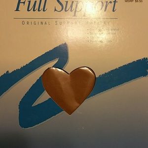 Nurse Mates 2 full support  hose. Near Nude